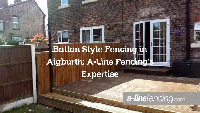 Batton style fencing in Aigburth