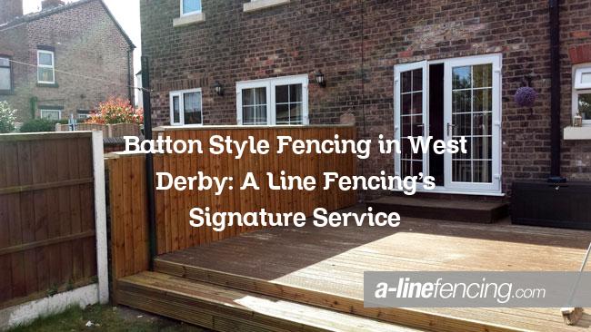 Batton style fencing in West Derby