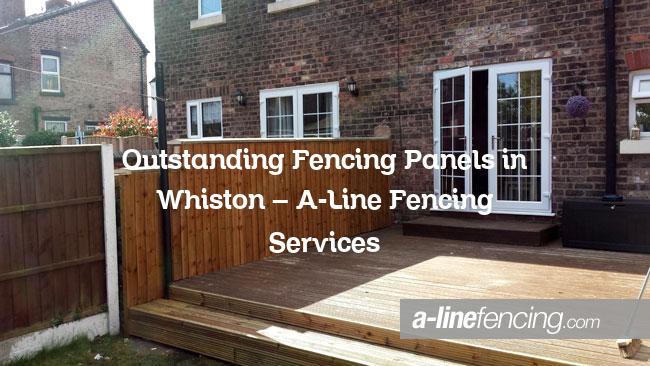 Fencing panels in Whiston