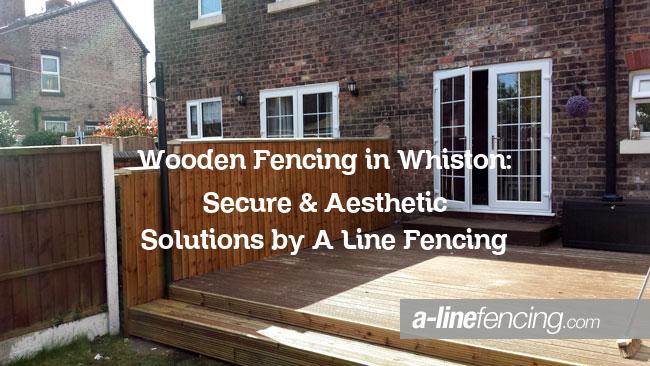 Wooden fencing in Whiston
