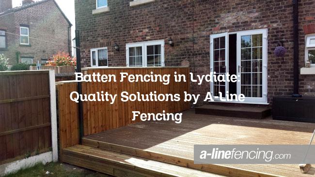 Batten Fencing in Lydiate