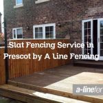Slat Fencing Service in Prescot by A Line Fencing
